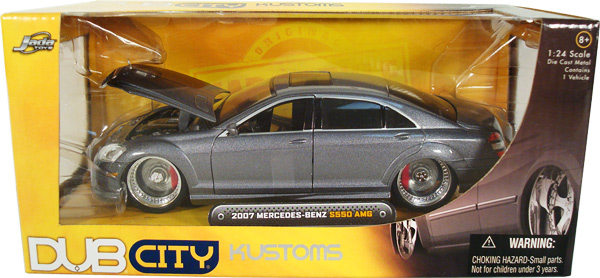 2007 AMG Mercedes-Benz S550 w/ D'Vinci Forgiato Radurra Wheels - Grey (DUB City) 1/24
