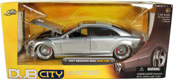 2007 AMG Mercedes-Benz S550 w/ D'Vinci Forgiato Radurra Wheels - Silver (DUB City) 1/24