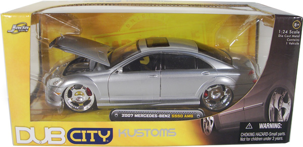 2007 AMG Mercedes-Benz S550 w/ HRE 544 Wheels - Silver (DUB City) 1/24