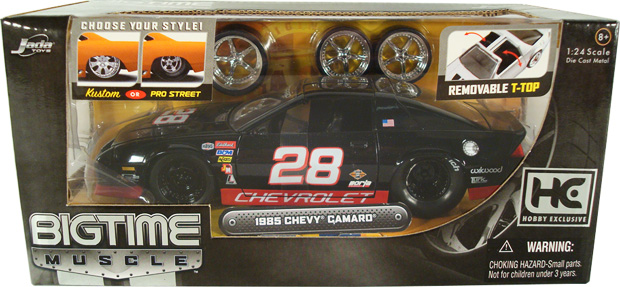 1985 Chevy Camaro IROC-Z Race Version - Black (DUB City Bigtime Muscle) 1/24