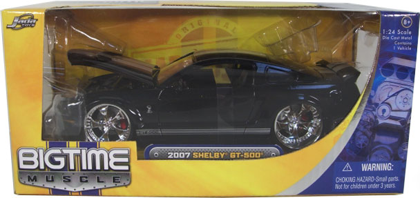 2007 Shelby Mustang GT-500 - Black w/ Cartelli Grazia Wheels (DUB City Bigtime Muscle) 1/24
