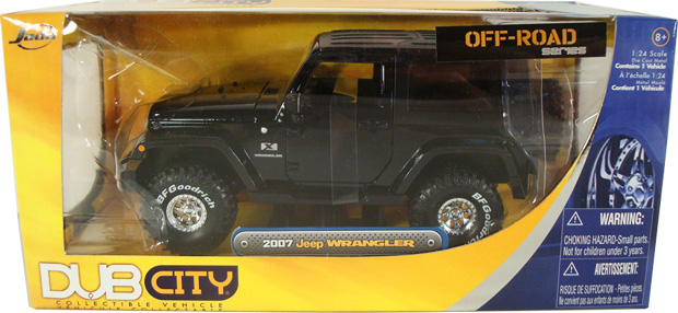 2007 Jeep Wrangler Hardtop - Glossy Black (DUB City) 1/24