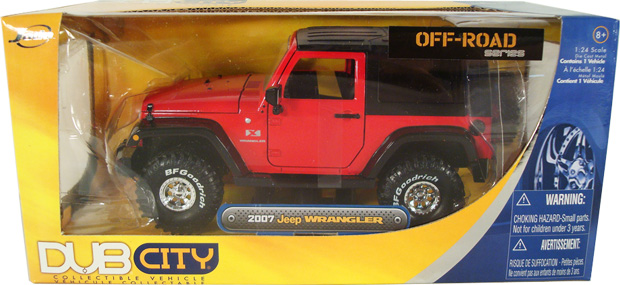2007 Jeep Wrangler Hardtop - Glossy Red (DUB City) 1/24