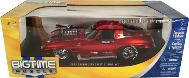 1963 Corvette Sting Ray w/ Blower (DUB City Bigtime Muscle) 1/18