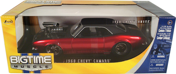1968 Chevy Camaro w/ Blower - Red /w Black (DUB City Bigtime Muscle) 1/18