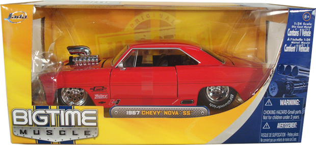 1967 Chevy Nova w/ Blower - Red (Bigtime Muscle) 1/24