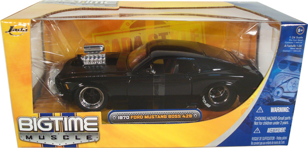1970 Ford Mustang Boss 429 Blown Engine - Black (DUB City Bigtime Muscle) 1/24