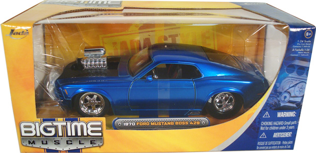 1970 Ford Mustang Boss 429 Blown Engine - Blue (DUB City Bigtime Muscle) 1/24