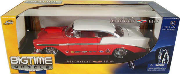 1956 Chevy Bel Air - Red (DUB City Bigtime Muscle) 1/18