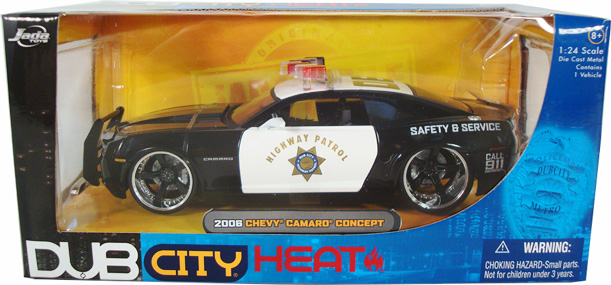 2006 Chevy Camaro Highway Patrol Police Car (DUB City Heat) 1/24