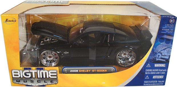 2008 Shelby Mustang GT500-KR - Black w/ HRE Wheels (DUB City) 1/24