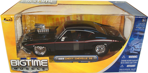 1969 Chevy Chevelle SS w/ Blown Engine - Black (DUB City Bigtime Muscle) 1/24