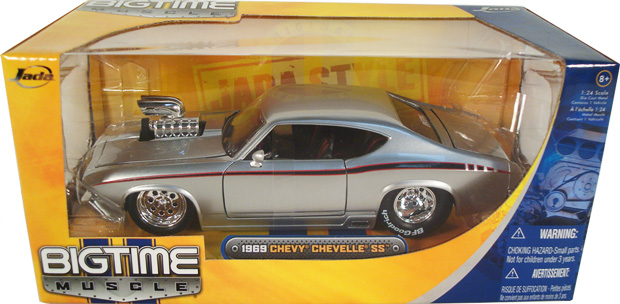 1969 Chevy Chevelle SS w/ Blown Engine - Silver (DUB City Bigtime Muscle) 1/24