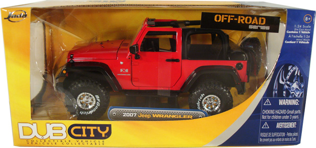 2007 Jeep Wrangler Convertible - Glossy Red (DUB City) 1/24