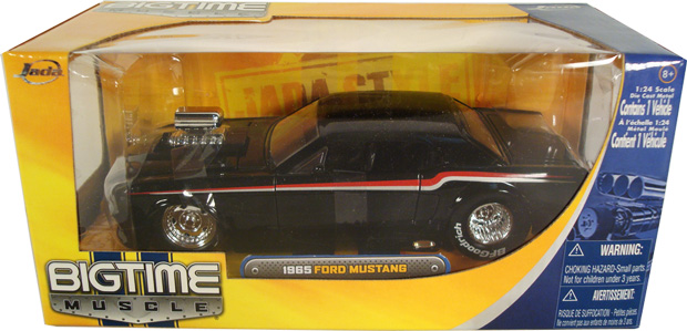 1965 Ford Mustang w/ Blower - Black (DUB City Bigtime Muscle) 1/24