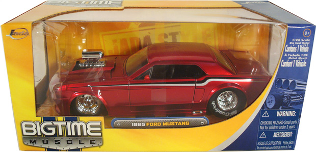 1965 Ford Mustang w/ Blower - Red (DUB City Bigtime Muscle) 1/24