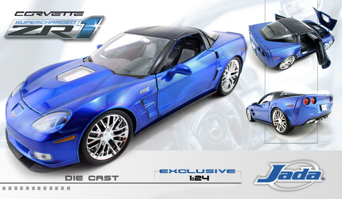 2009 Chevy Corvette ZR1 - Jetstream Blue (DUB City Bigtime Muscle) 1/24