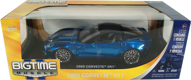 2009 Chevy Corvette ZR1 - Jetstream Blue (DUB City Bigtime Muscle) 1/18