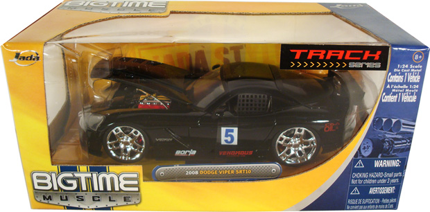 2008 Dodge Viper SRT10 Racing - Black (Bigtime Muscle) 1/24