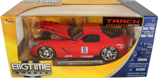 2008 Dodge Viper SRT10 Racing - Red (Bigtime Muscle) 1/24