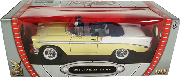 1956 Chevy Bel Air Convertible - Yellow (YatMing) 1/18