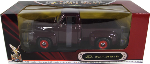 1953 Ford F-100 Pickup Truck - Burgundy (YatMing) 1/18