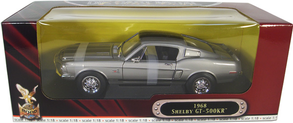 1968 Mustang Shelby Cobra GT-500KR - Silver (YatMing) 1/18
