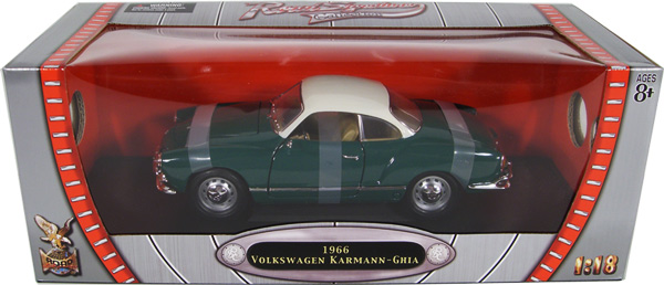 1966 VW Karmann-Ghia Coupe - Green (YatMing) 1/18