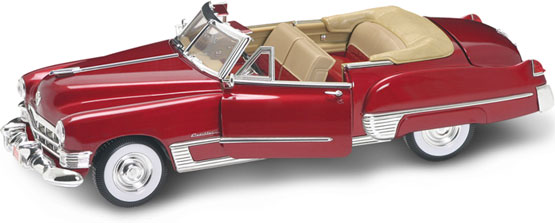 1949 Cadillac Coupe deVille Convertible - Red (YatMing) 1/18