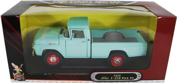 1959 Ford F250 Pick Up Truck - Light Green (YatMing) 1/18