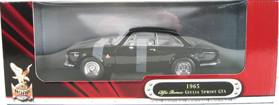 1965 Alfa Romeo Giulia Sprint GTA - Black (YatMing) 1/18