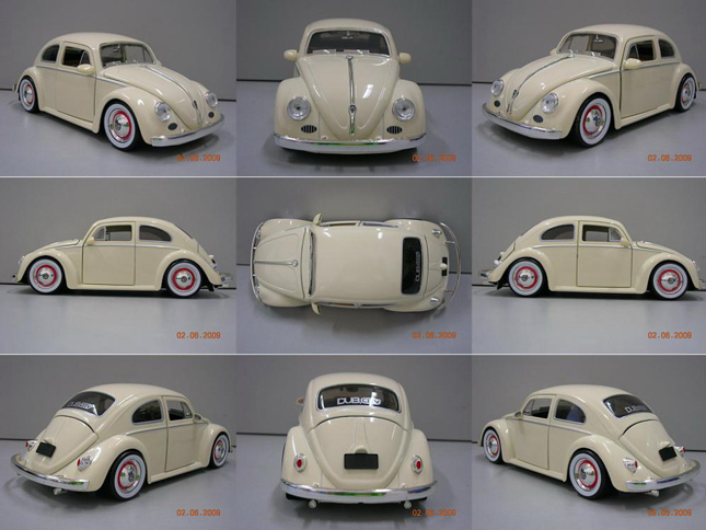 1959 VW Beetle - Beige (Jada Toys Showroom Floor) 1/24