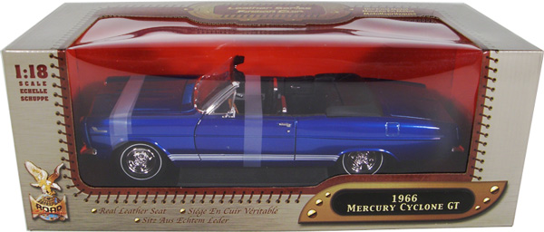 1966 Mercury Cyclone GT - Blue (YatMing Leather Seat Series) 1/18