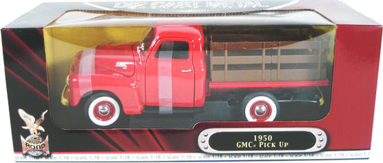 1950 GMC 150 Flatbed Pickup Truck - Red (YatMing) 1/18