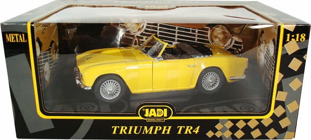1962 Triumph TR4 Roadster - Yellow (Jadi) 1/18