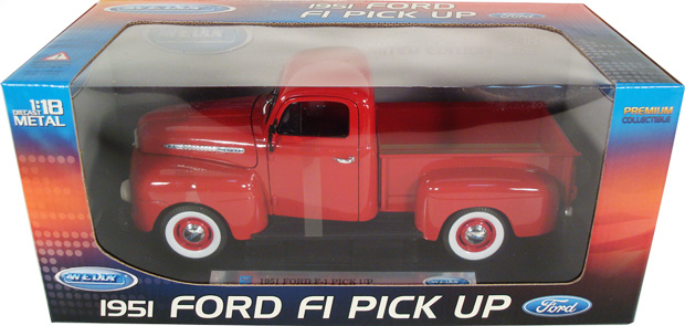 1951 Ford F1 Pickup Truck - Red (Welly) 1/18