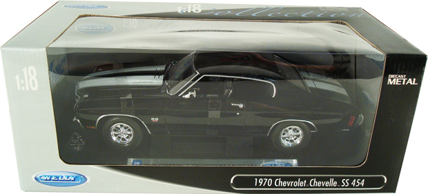 1970 Chevy Chevelle SS454 - Black (Welly) 1/18