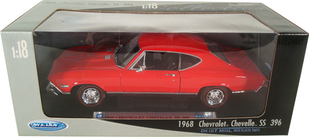 1968 Chevy Chevelle SS396 - Red (Welly) 1/18