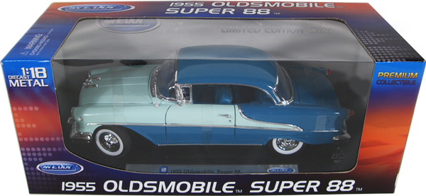 1955 Oldsmobile Super 88 Coupe - Green (Welly) 1/18