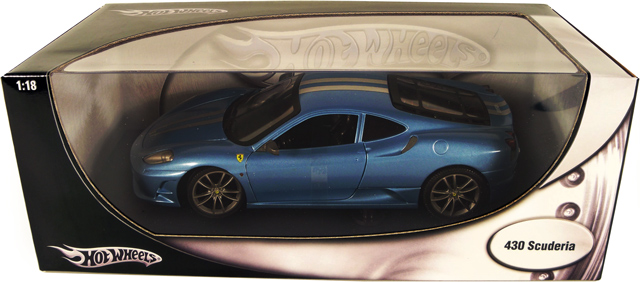 Ferrari F430 Scuderia - Silver (Hot Wheels) 1/18