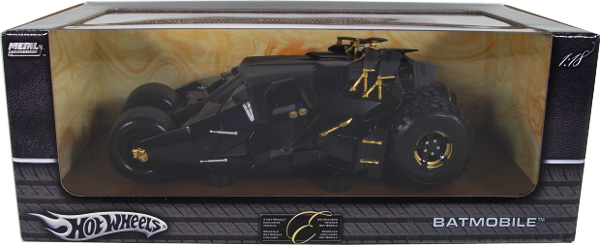 Batman's Batmobile from 2005 Movie 'Batman Begins' (Hot Wheels) 1/18