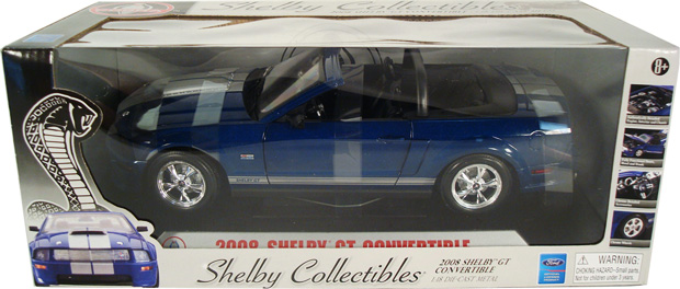 2008 Shelby Mustang GT Convertible - Blue (Shelby Collectibles) 1/18