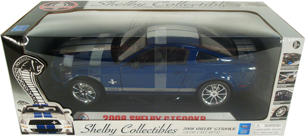 2008 Shelby Mustang GT500KR - Blue (Shelby Collectibles) 1/18