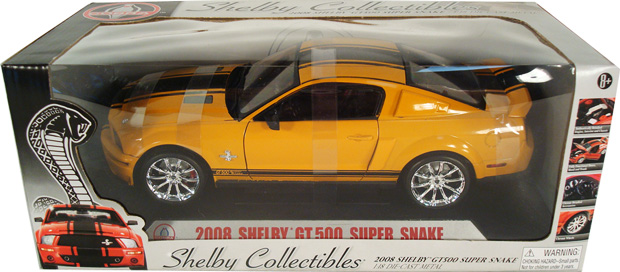 2008 Shelby Mustang GT-500 Super Snake - Orange (Shelby Collectibles) 1/18