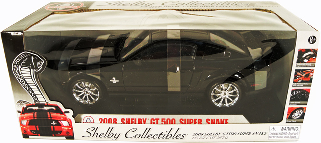 2008 Shelby Mustang GT-500 Super Snake - Black (Shelby Collectibles) 1/18