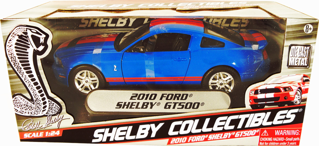 2010 Shelby Mustang GT500 - Blue (Shelby Collectibles) 1/24