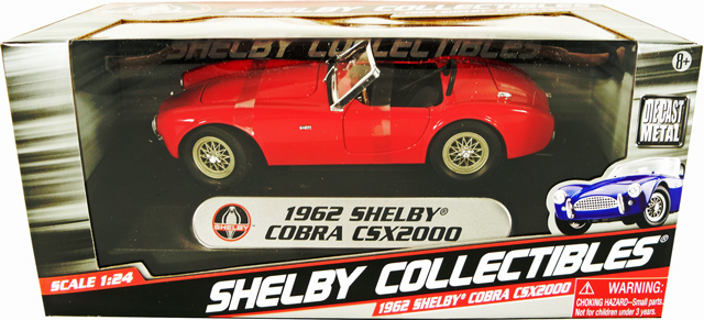 1962 Shelby Cobra CSX2000 - Red (Shelby Collectibles) 1/24