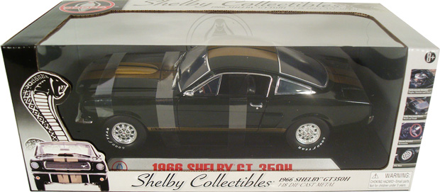 1966 Shelby Mustang GT 350H - Dark Green w/ Gold Stripes (Shelby Collectibles) 1/18