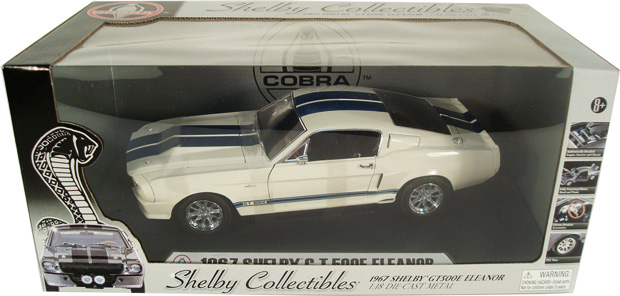 1967 Mustang Shelby GT-500E Eleanor - White (Shelby Collectibles) 1/18