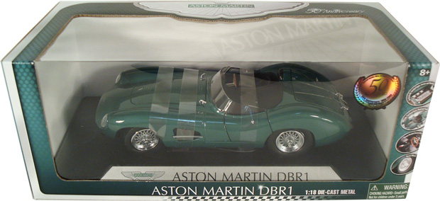 1959 Aston Martin DBR1 Plain Body (Shelby Collectibles) 1/18